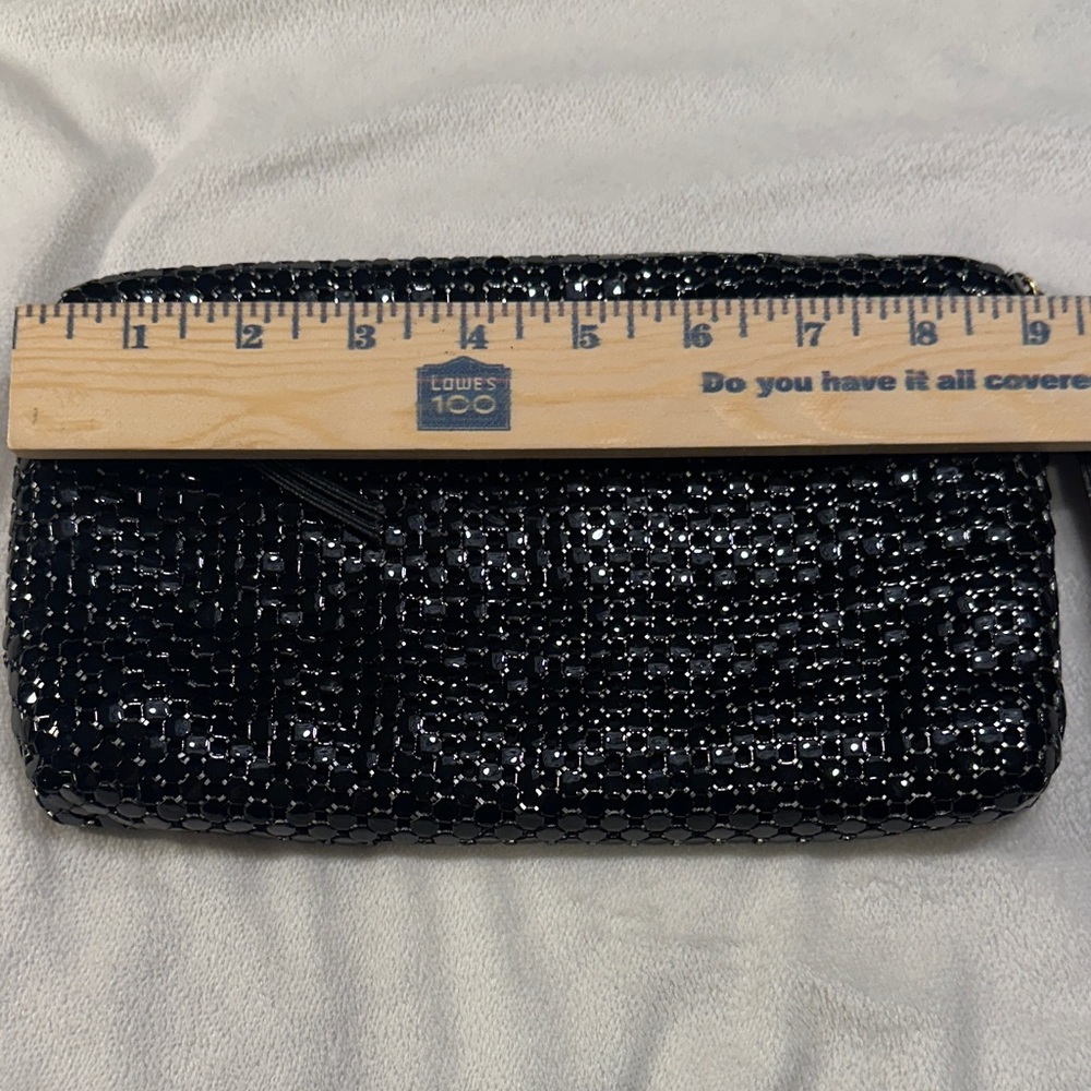 Black Woven Metal Clutch - Picture 3 of 5